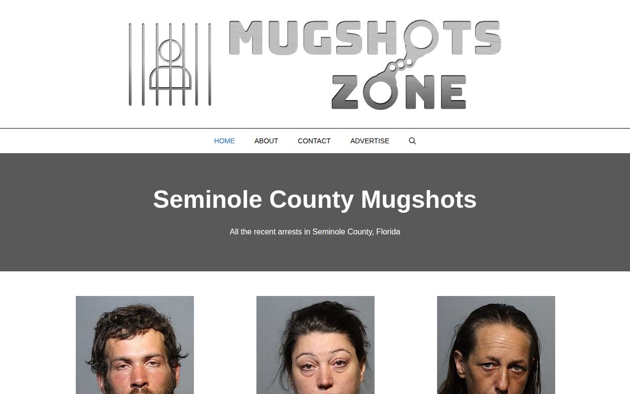 Unofficial Seminole County arrest archive interface
